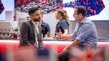 Infosecurity Europe attendees networking 